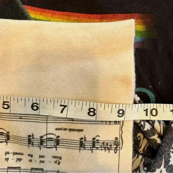 STORIARTS Madame Butterfly’s Opera, Music Notes, Infinity Scarf, Black, Beige - Picture 8 of 8